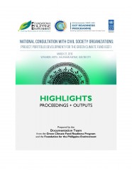 National Consultation with Civil Society Organizations (CSOs) Project Portfolio Development for the Green Climate Fund (GCF)